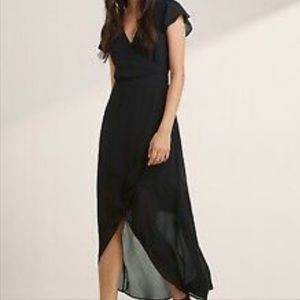 Aritzia Talula Black Moxon Dress MIDI